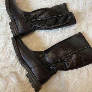 Ugg Black Leather Boots New without Tags